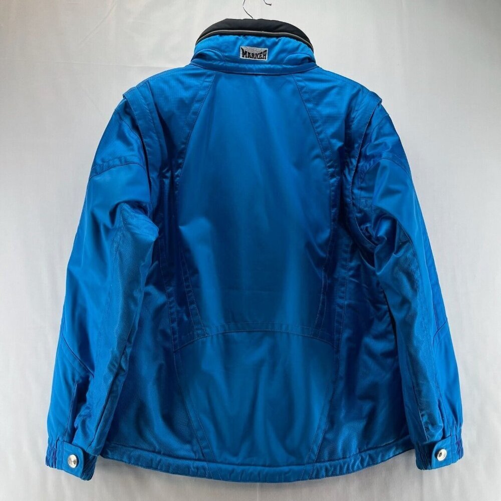 MARKER Jacket Womens Sz 10 Convertible Vest Removable Sleeve Ski Snowboard Blue - Picture 3 of 12